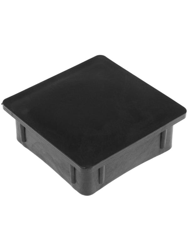 Заглушка ТУНДРА внутренняя 80×80, черная