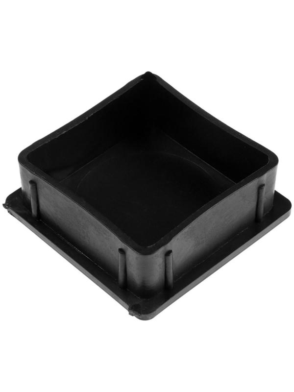 Заглушка ТУНДРА внутренняя 80×80, черная