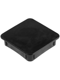 Заглушка ТУНДРА внутренняя 100×100, черная