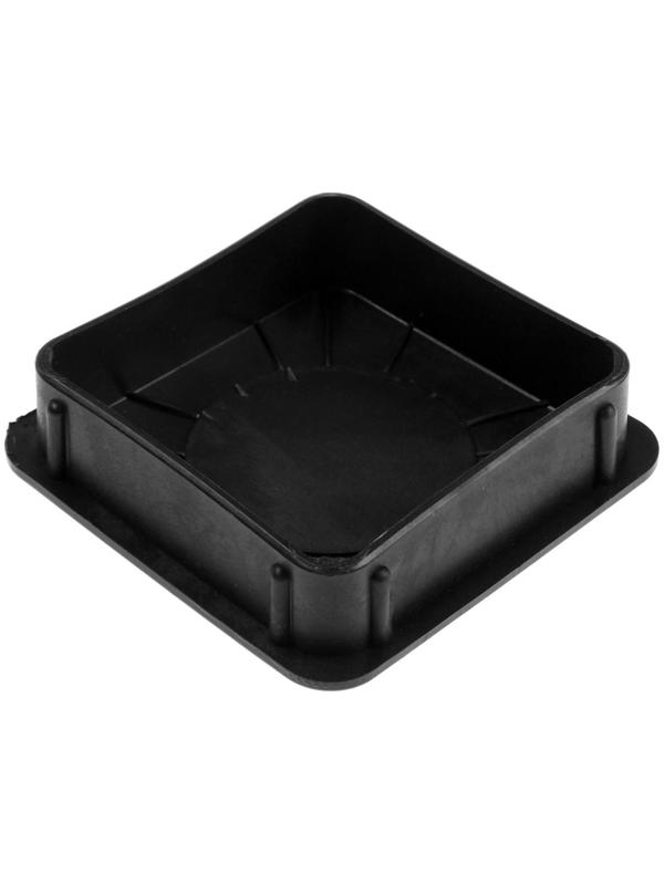 Заглушка ТУНДРА внутренняя 100×100, черная