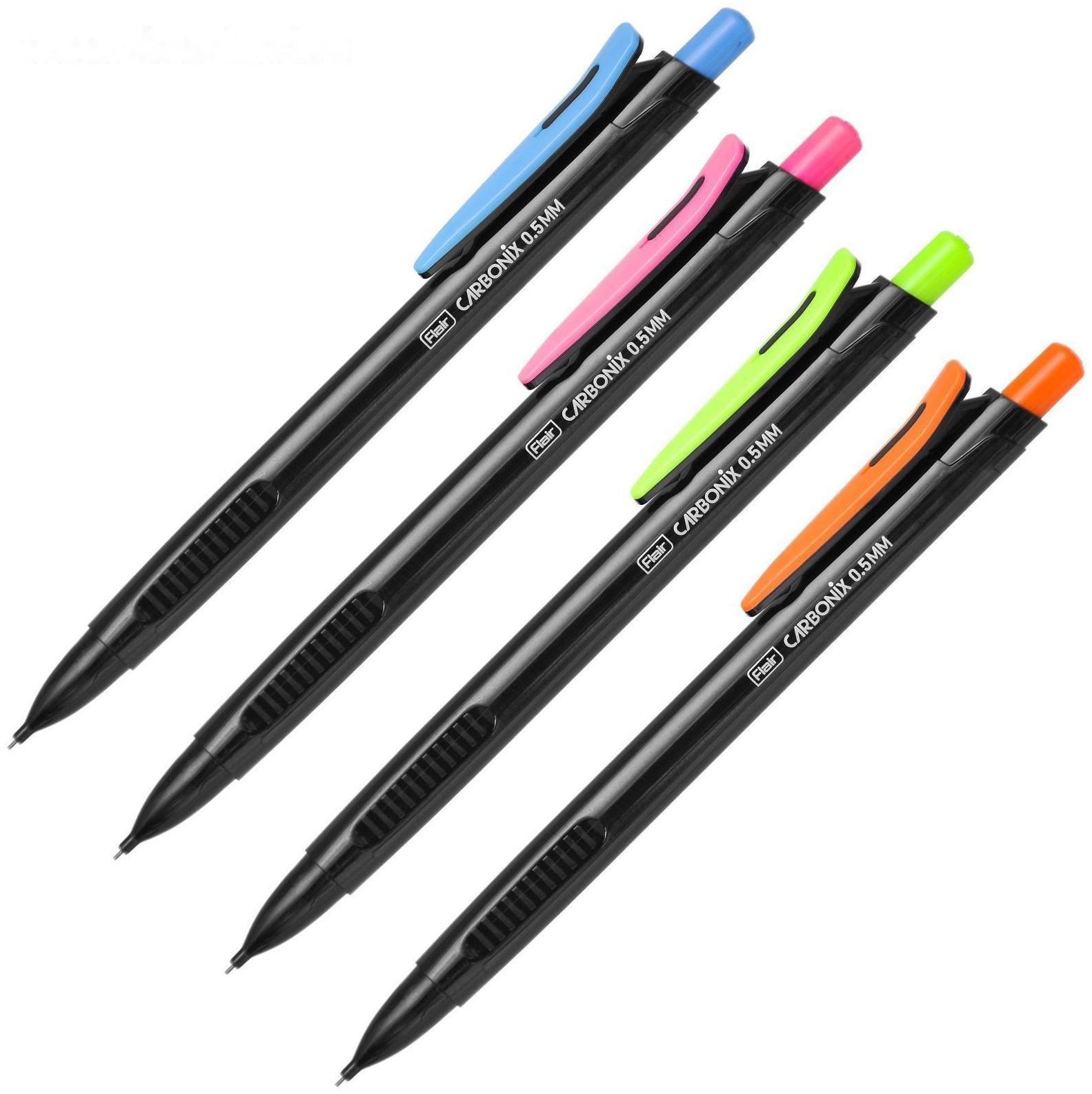 Карандаш механический 0.5 мм, Flair Carbonix, пластиковый, микс