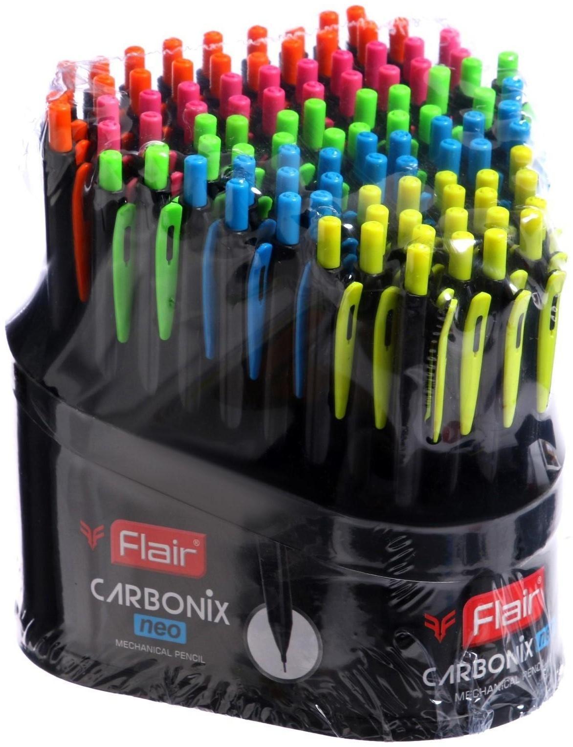 Карандаш механический 0.5 мм, Flair Carbonix, пластиковый, микс