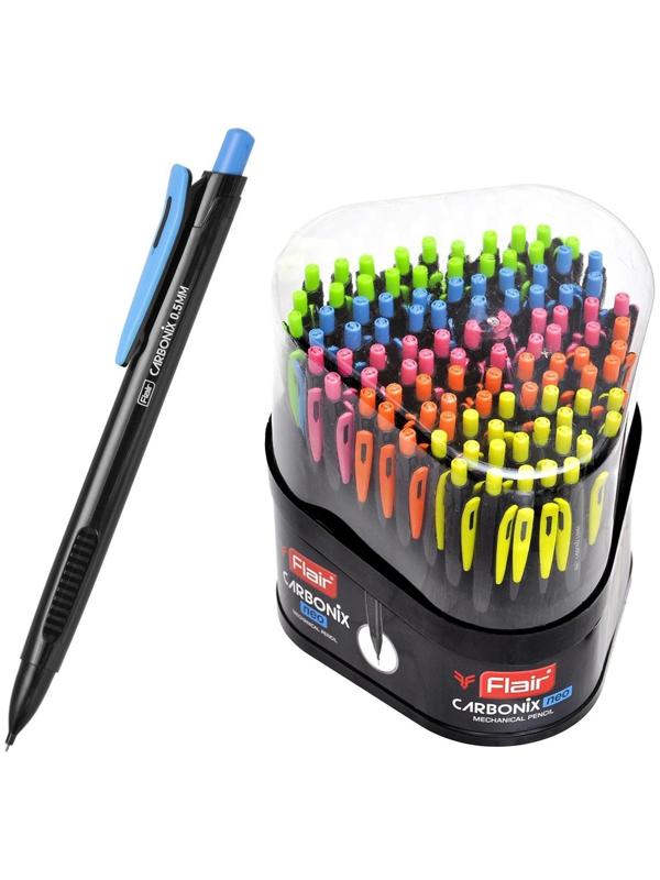 Карандаш механический 0.5 мм, Flair Carbonix, пластиковый, микс