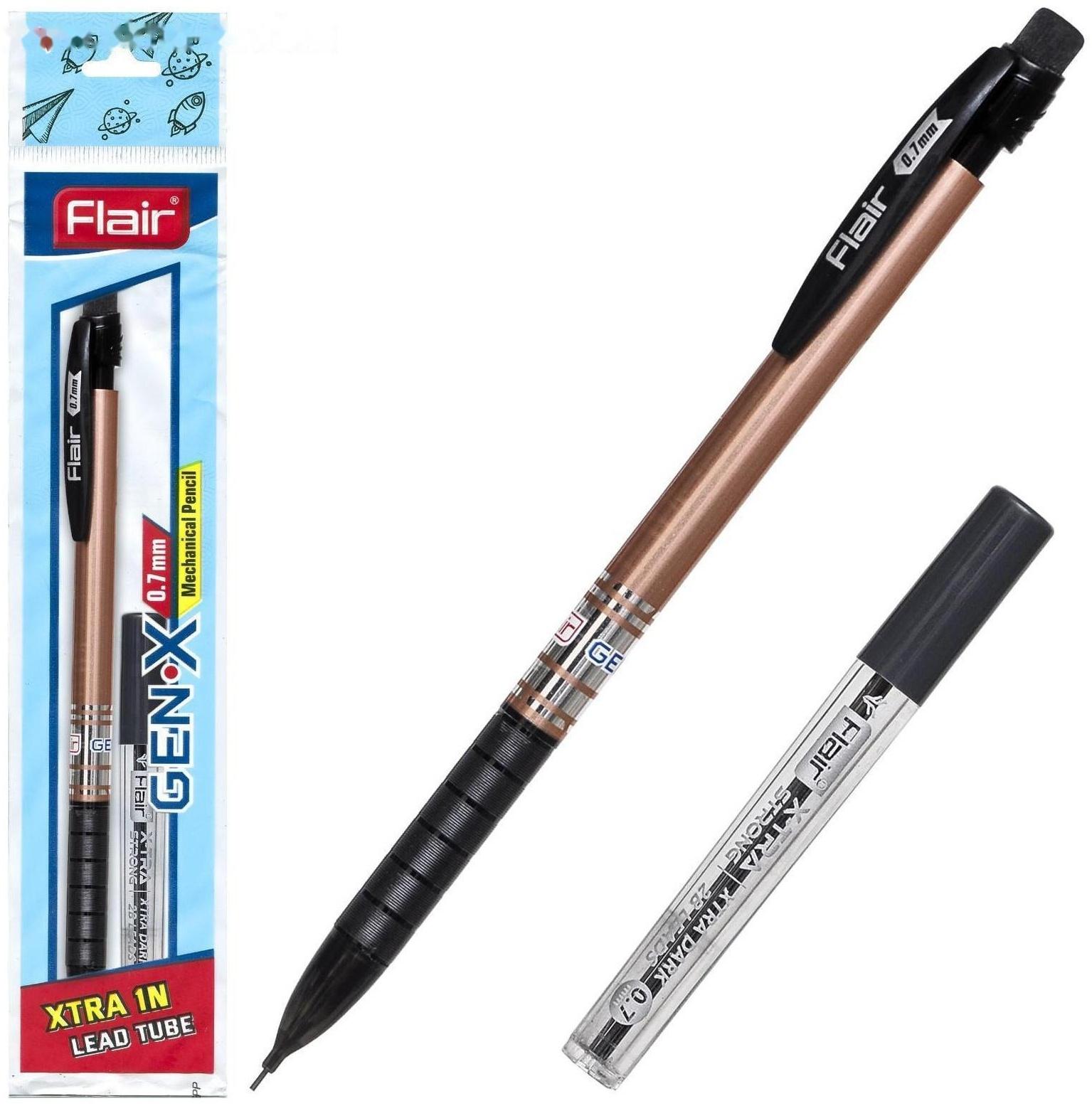 Карандаш механический 0.7 мм, Flair Gen X, + грифели