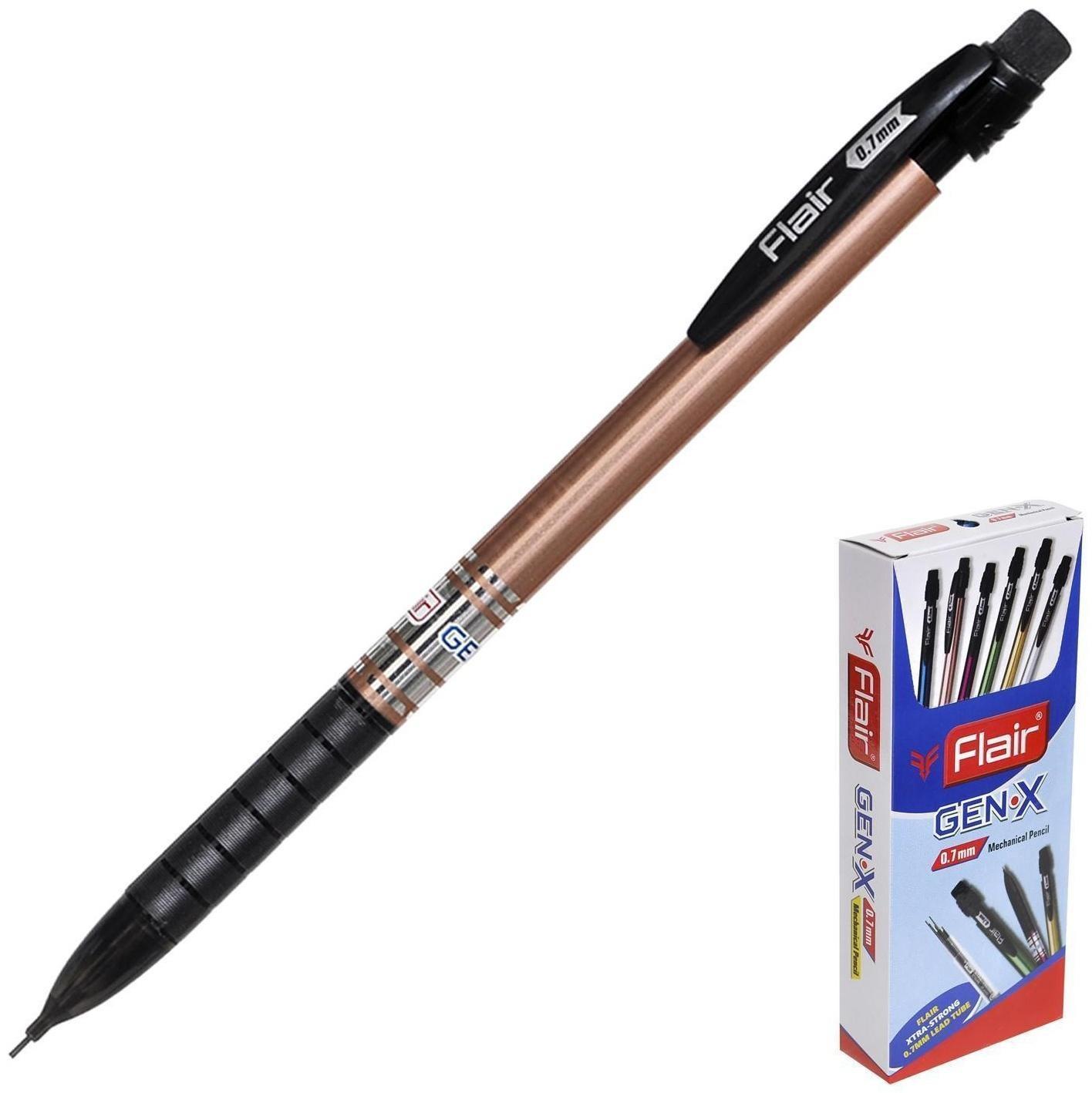 Карандаш механический 0.7 мм, Flair Gen X, + грифели