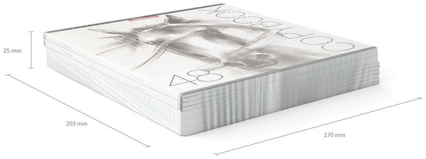 Тетрадь 48 листов в клетку ErichKrause Wild Horse, обложка мелованный картон, блок офсет / Микс 5 шт.