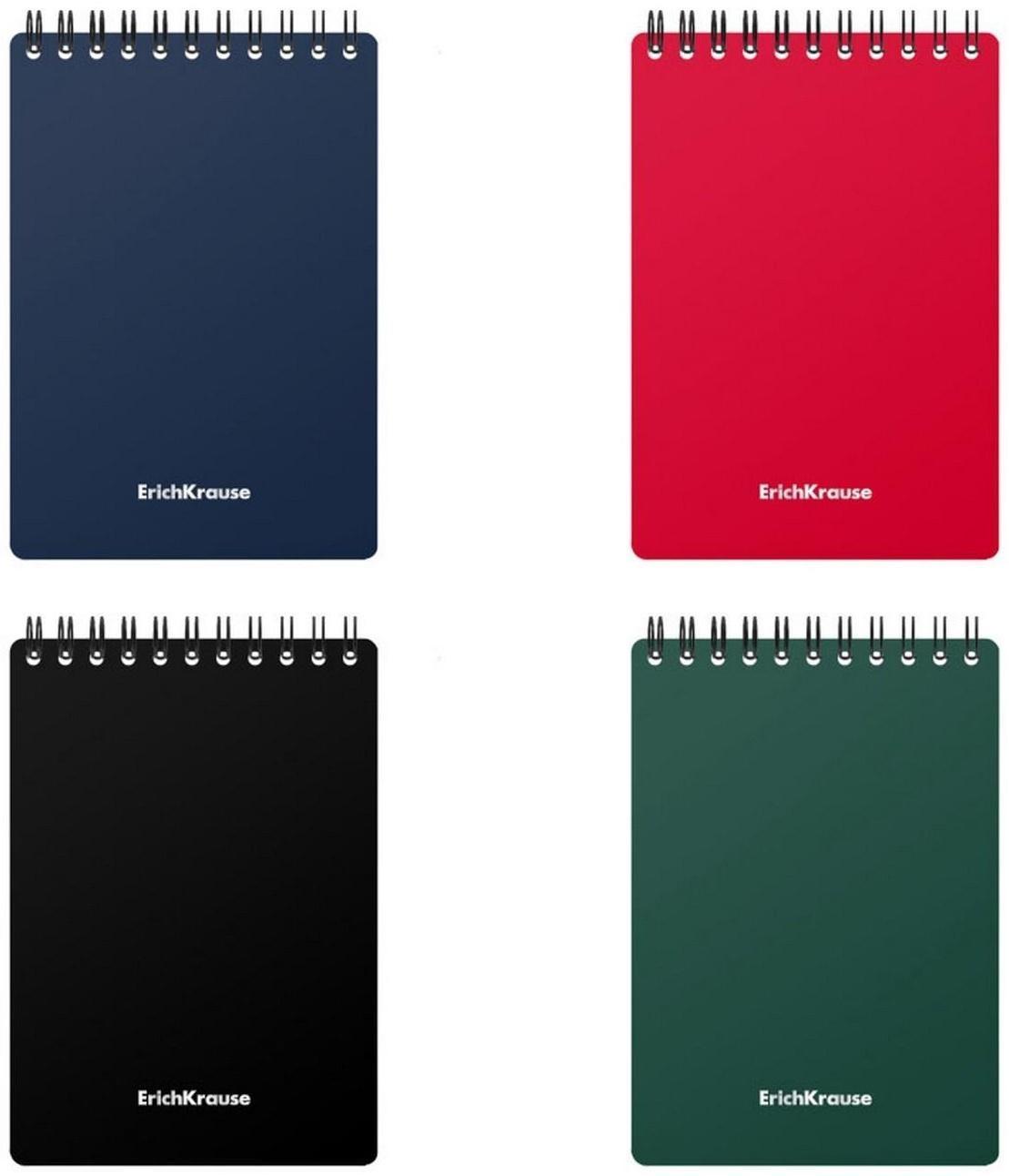 Блокнот А6, 60 листов в клетку, на гребне Classic, пластиковая обложка, блок офсет