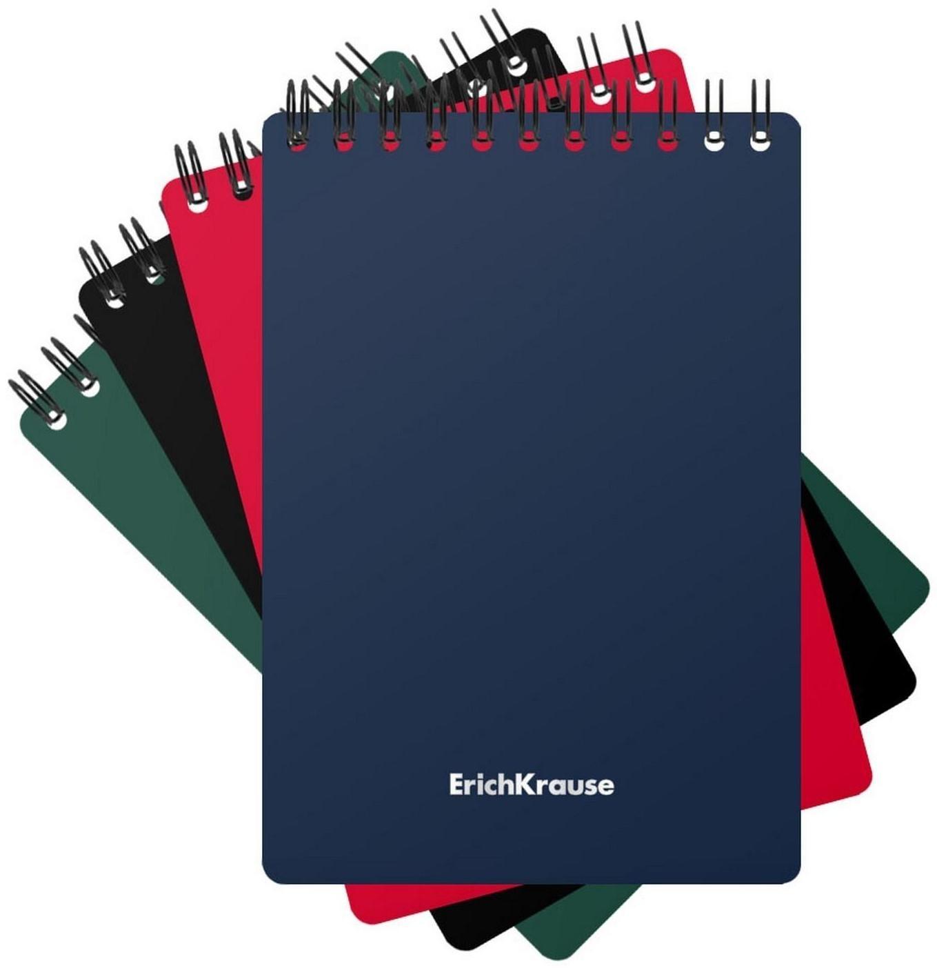 Блокнот А6, 60 листов в клетку, на гребне Classic, пластиковая обложка, блок офсет