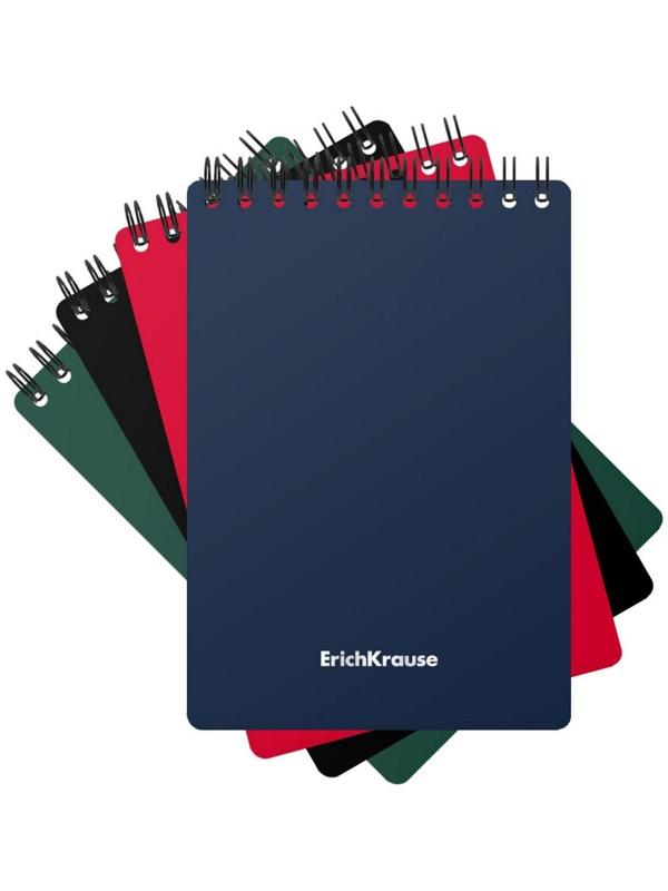 Блокнот А6, 60 листов в клетку, на гребне Classic, пластиковая обложка, блок офсет