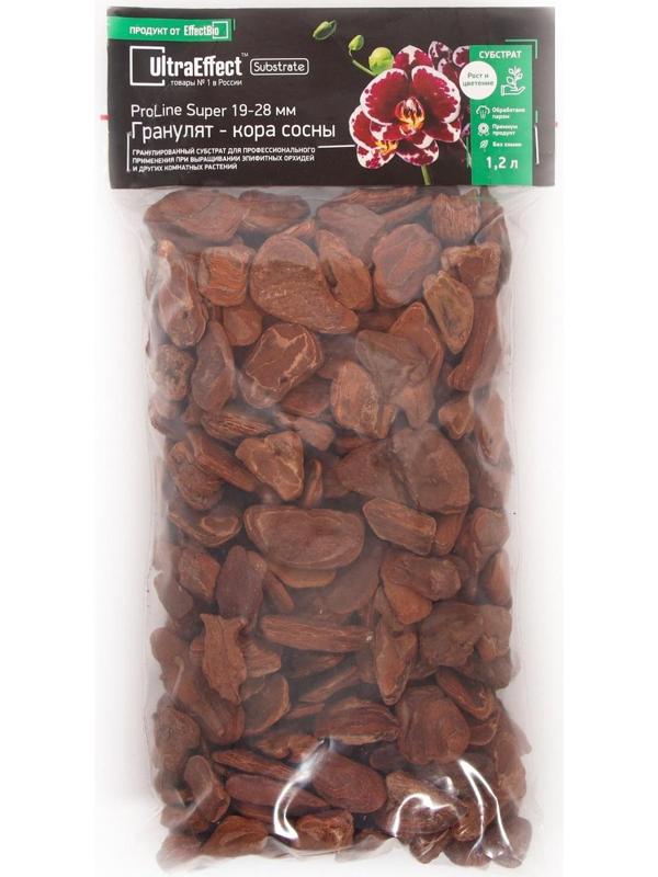 Гранулят из сосновой коры UltraEffect Pro Line Super, фракция 19-28 mm, 1,2 л