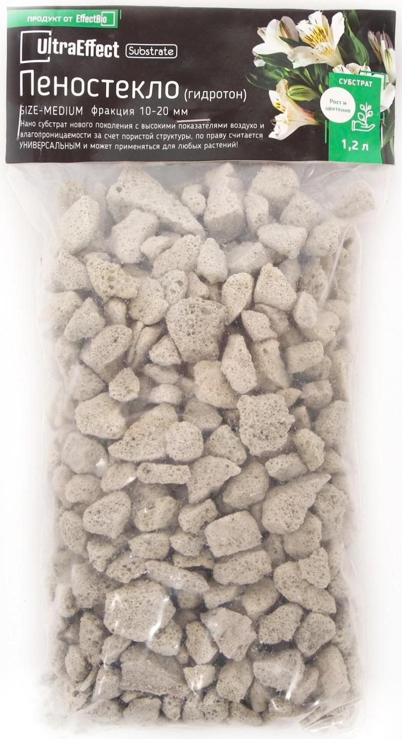 Пеностекло Гидротон UltraEffect, Medium, фракция 10-20 мм, 1,2 л