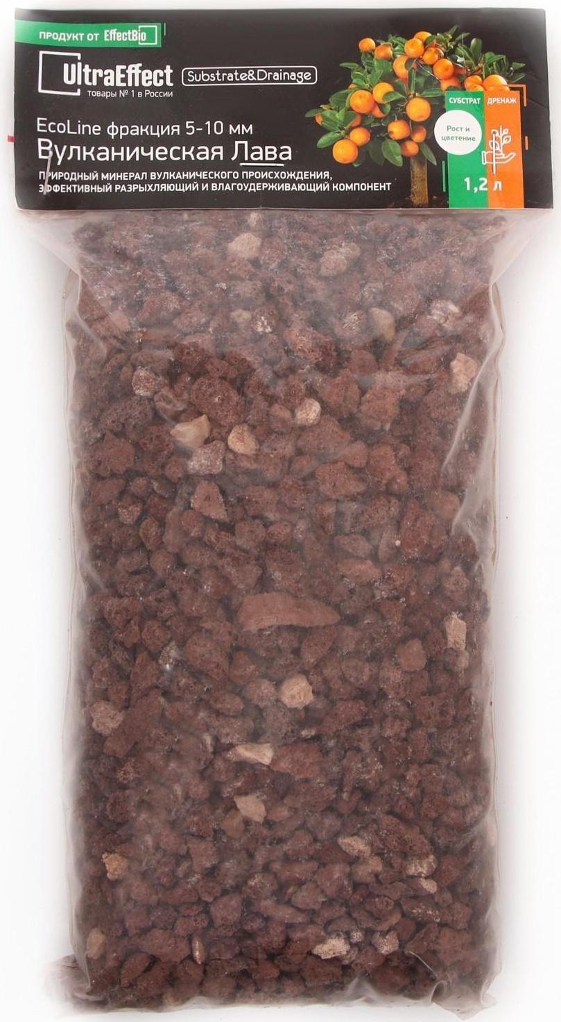 Вулканическая лава UltraEffect EcoLine фракция 5-10 мм, 1,2 л