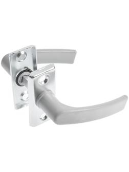 Ручка двусторонняя ТУНДРА, пластиковая для теплиц, серая, 1 шт.