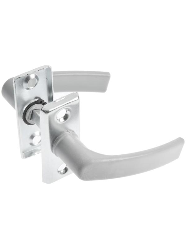 Ручка двусторонняя ТУНДРА, пластиковая для теплиц, серая, 1 шт.