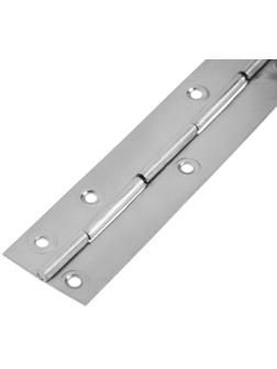 Петля рояльная ТУНДРА, 250 мм, без покрытия, 1 шт.