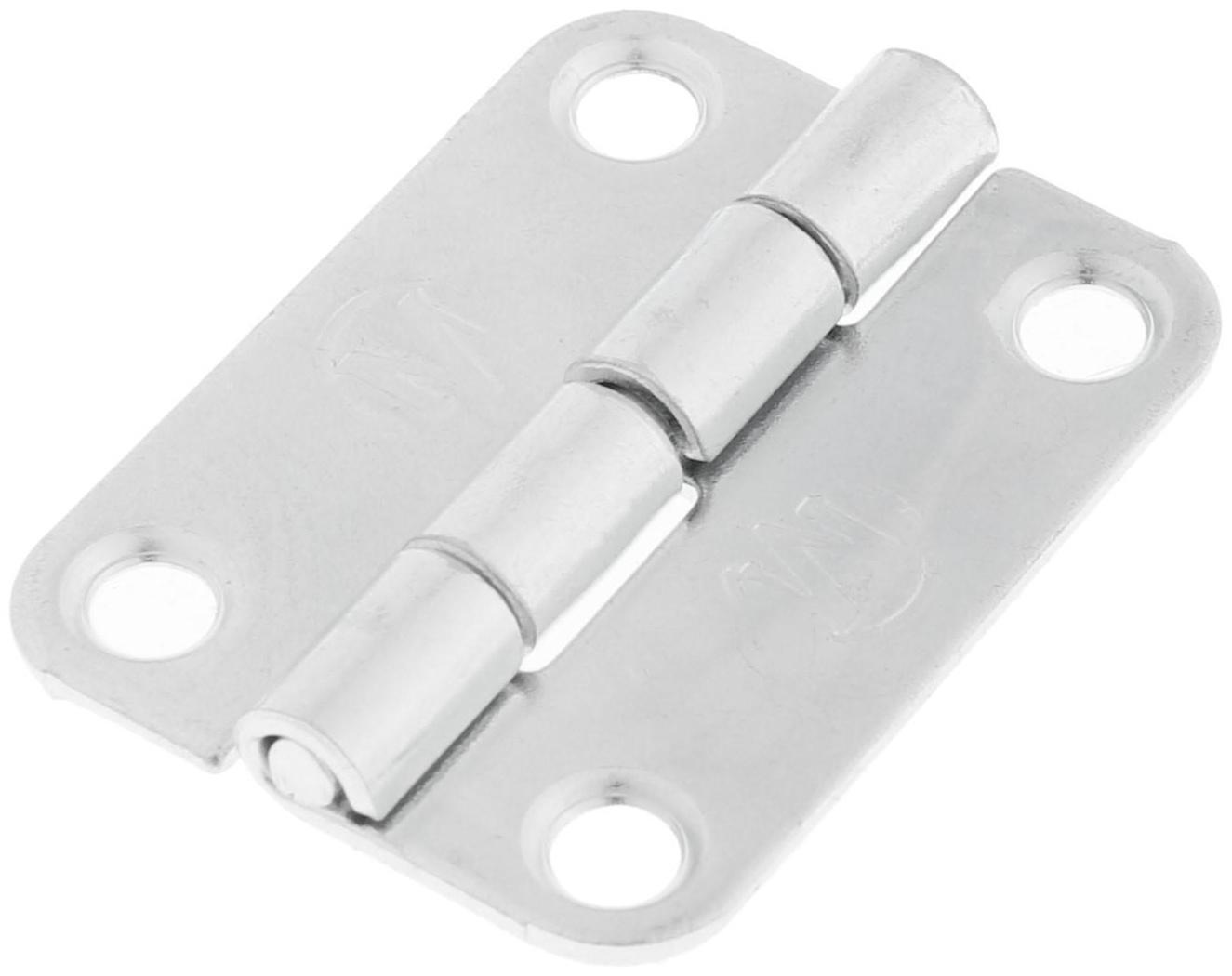 Петля карточная ТУНДРА, 30х40 мм, покрытие цинк, 1 шт