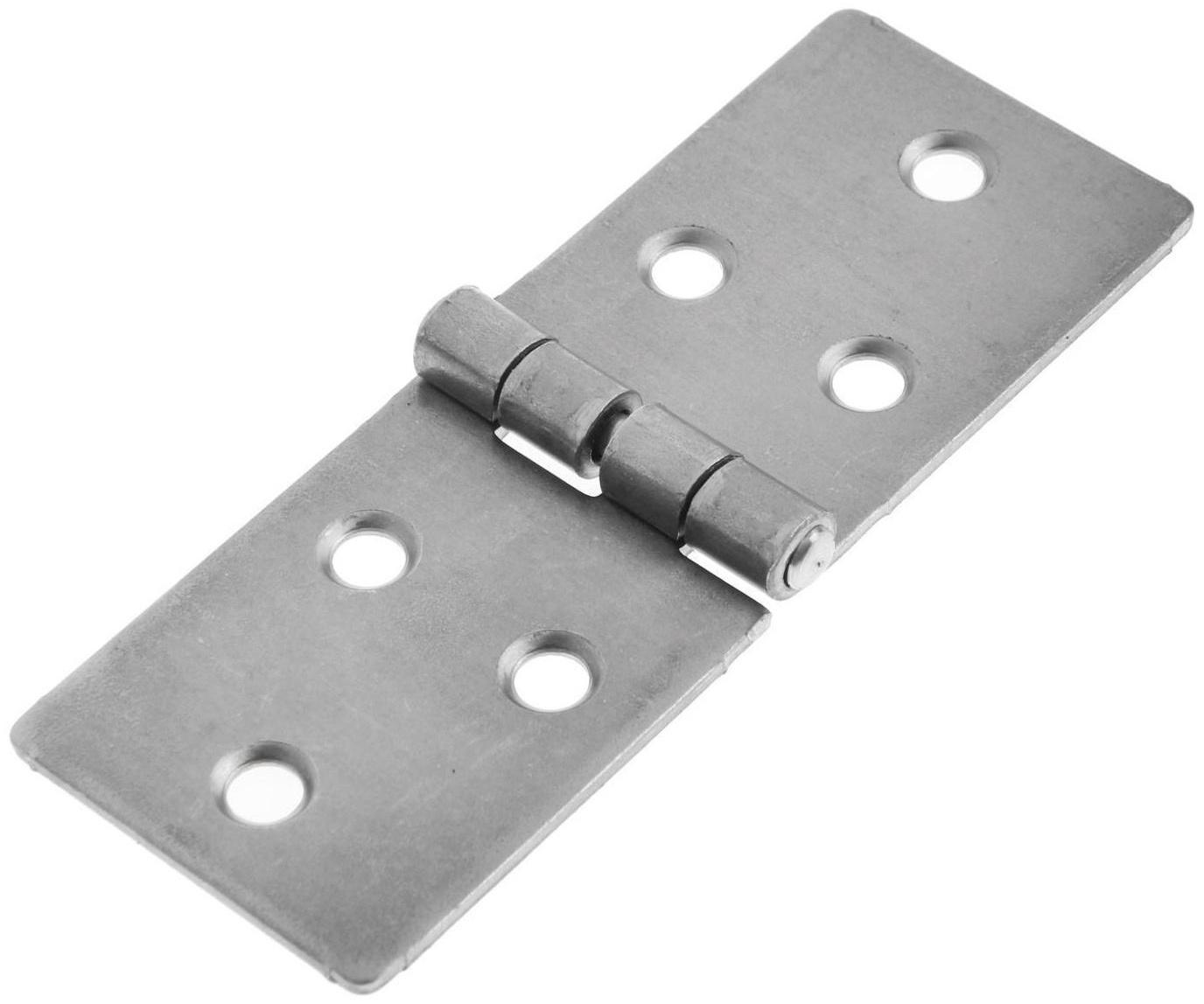 Петля карточная ТУНДРА, 110х40 мм, без покрытия, 1 шт.