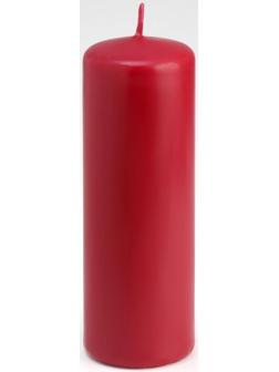 Свеча - цилиндр, 5х15 см, бордо лакированная