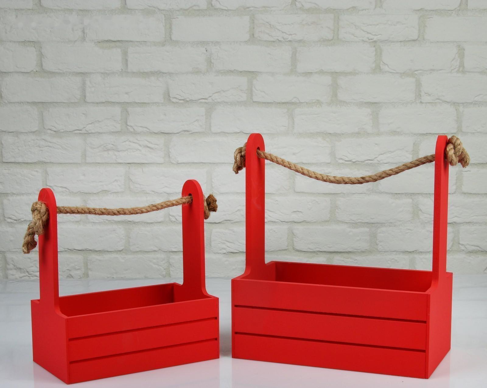 Набор кашпо деревянных 2 в 1 (25×15×30; 21×12×23 см) 