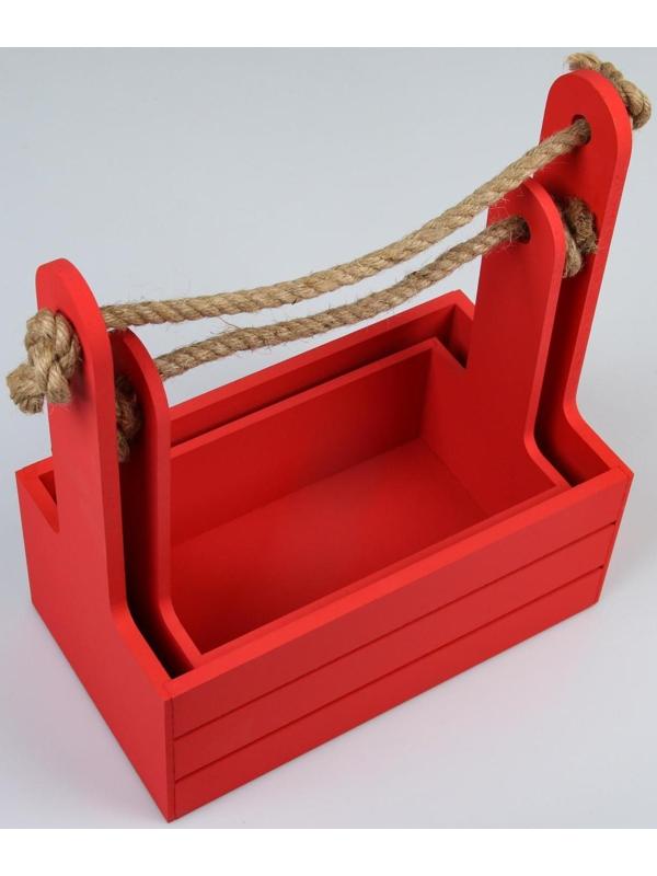 Набор кашпо деревянных 2 в 1 (25×15×30; 21×12×23 см) 