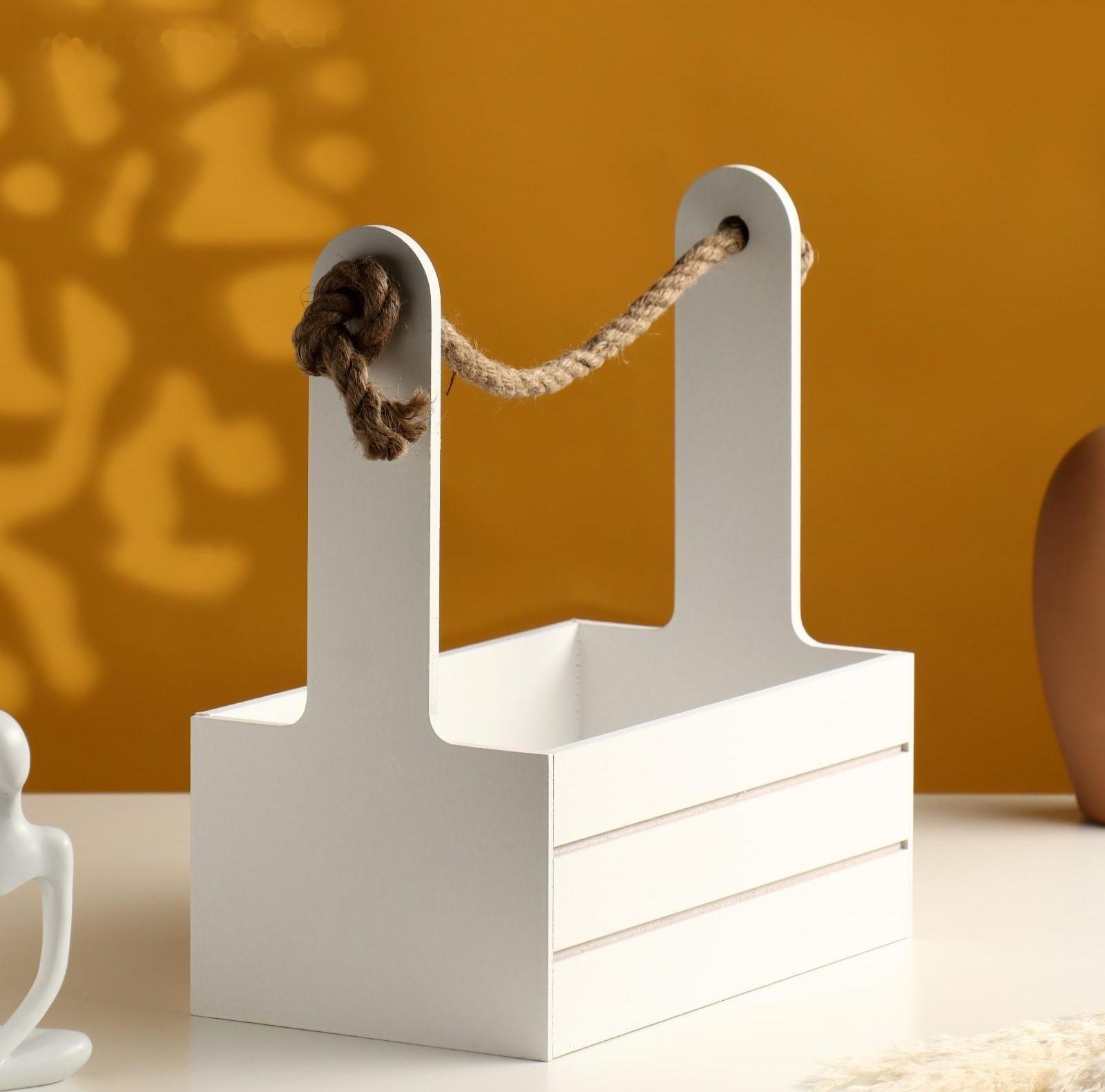 Кашпо деревянное 25.5×15×30 см 