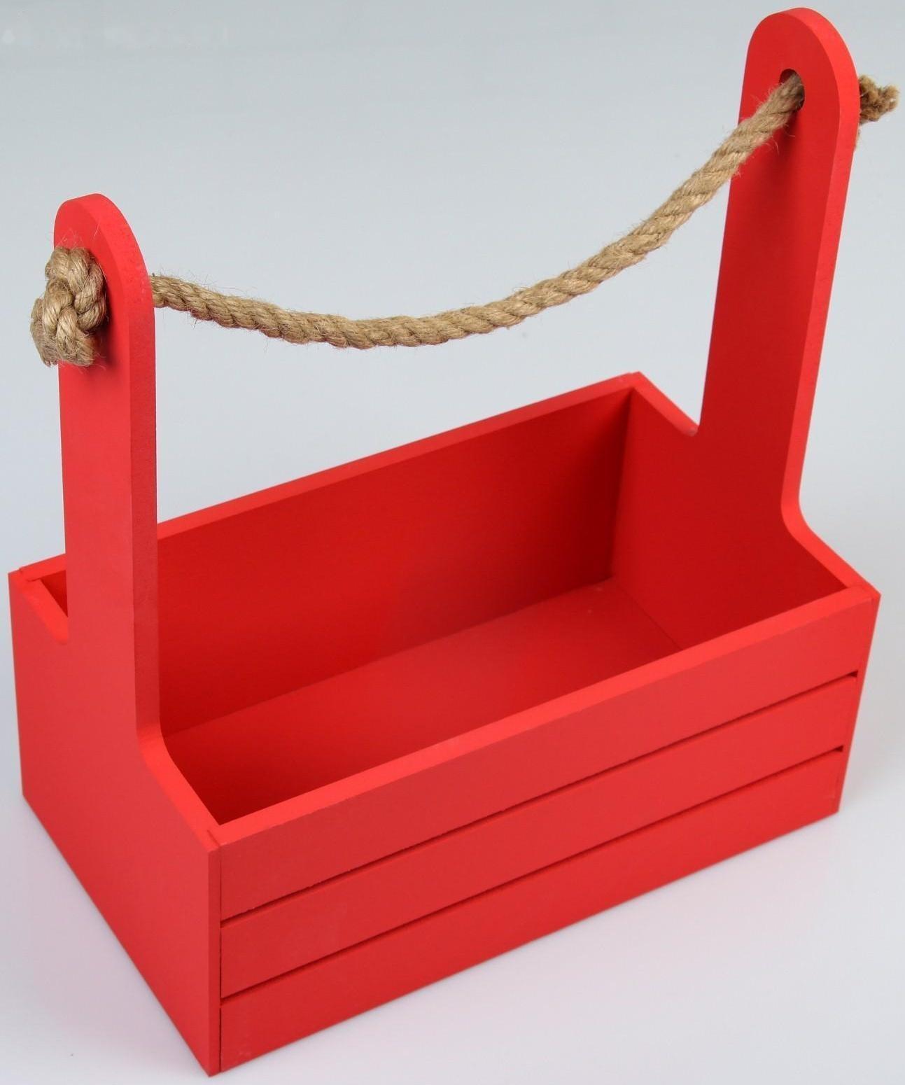 Кашпо деревянное 25.5×15×30 см 