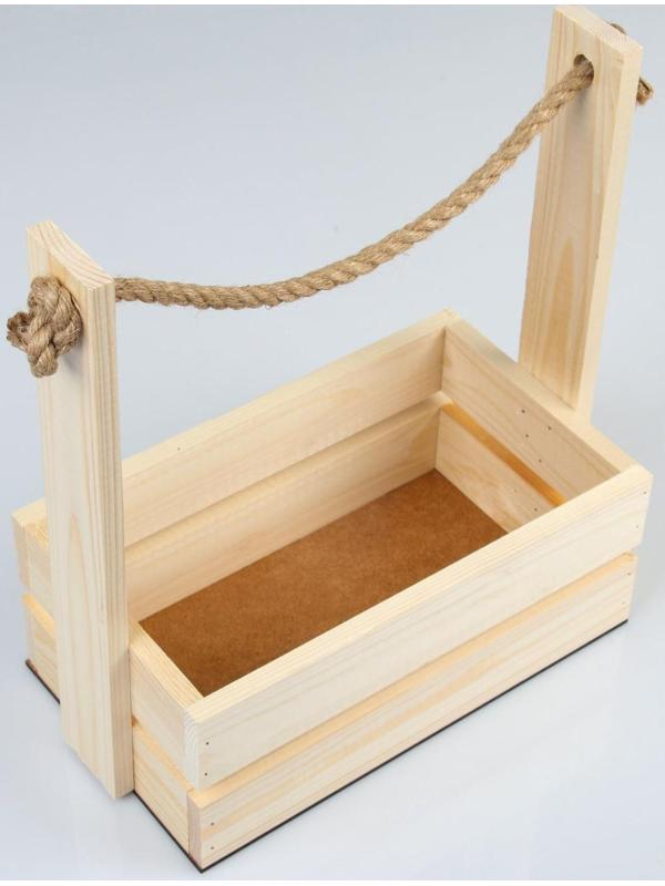 Кашпо деревянное 28×15×30 см 