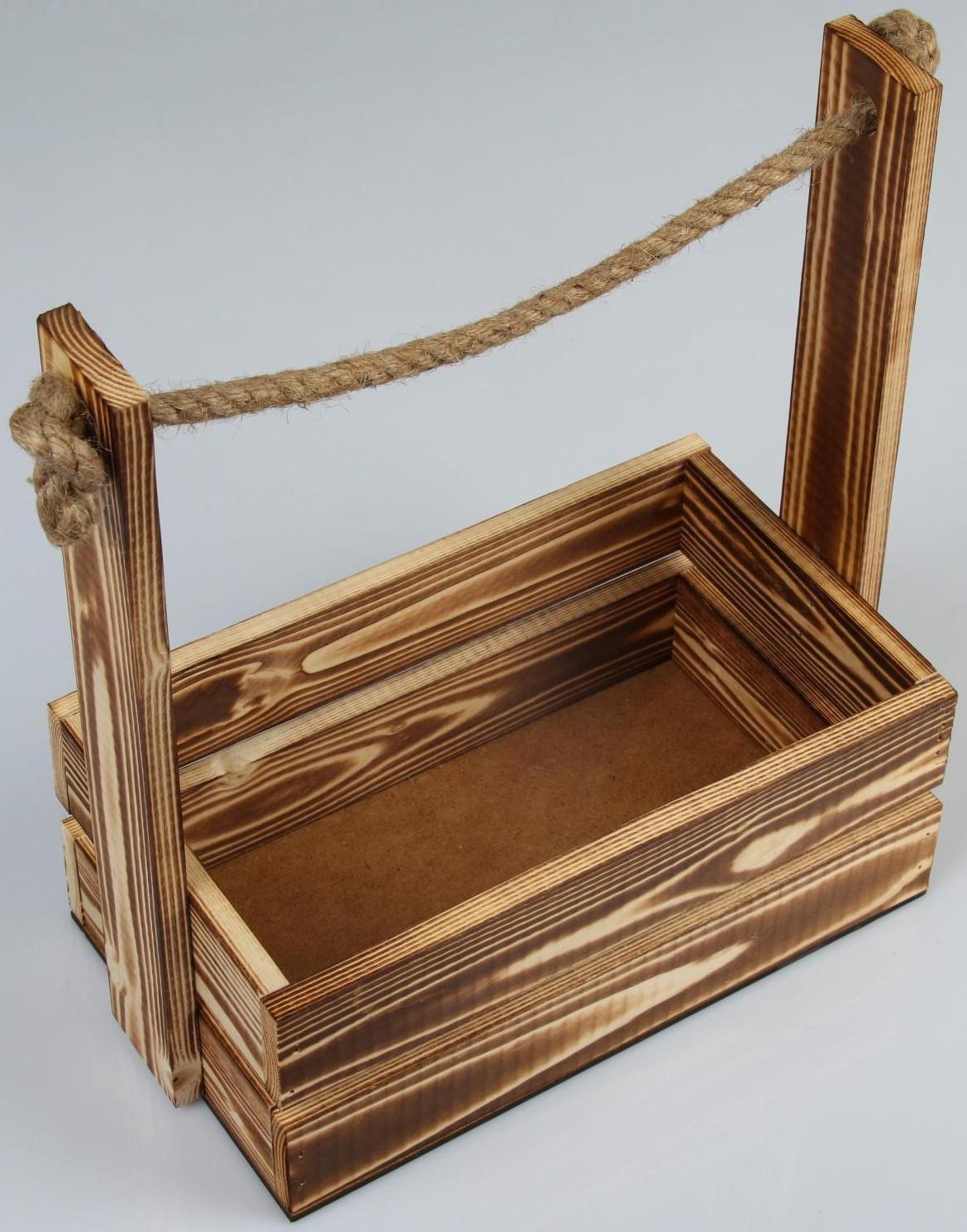 Кашпо деревянное 25.5×15×30 см 