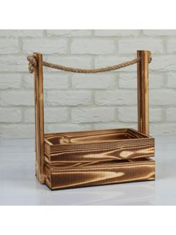 Кашпо деревянное 25.5×15×30 см 