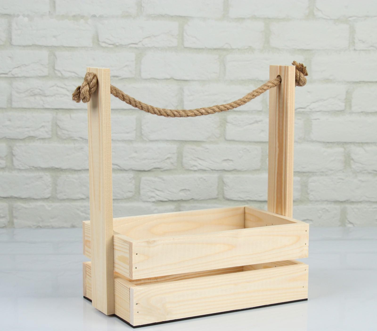 Набор кашпо деревянных 3 в 1 (30.5×18.5×35; 25.5×15×30; 20×12×23) 