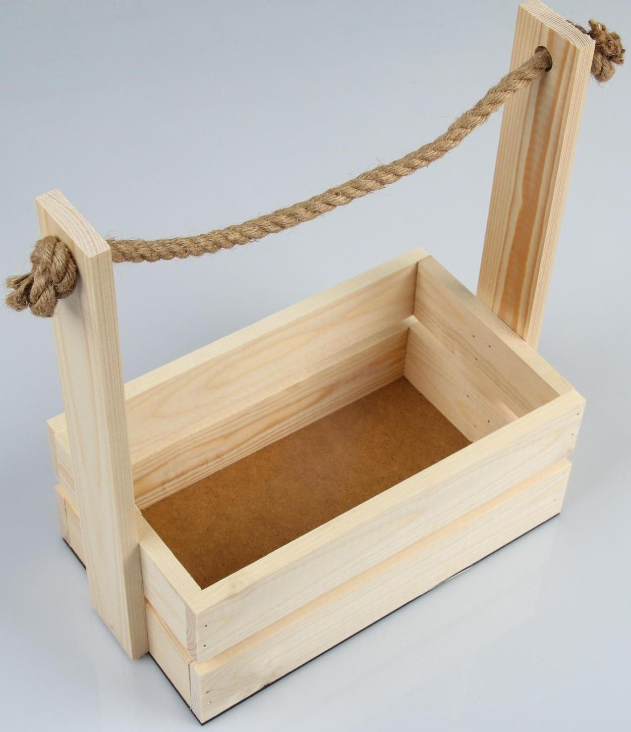 Набор кашпо деревянных 3 в 1 (30.5×18.5×35; 25.5×15×30; 20×12×23) 