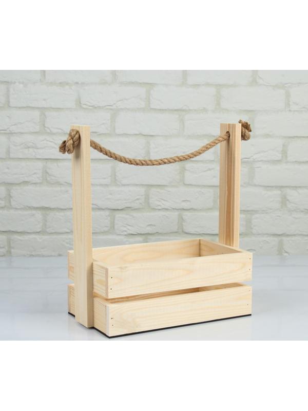 Набор кашпо деревянных 3 в 1 (30.5×18.5×35; 25.5×15×30; 20×12×23) 