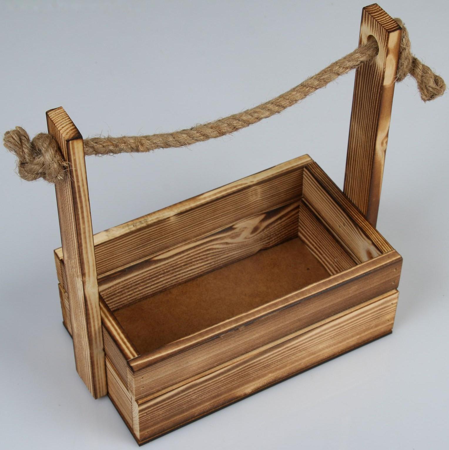 Набор кашпо деревянных 3 в 1 (30.5×18.5×35; 25.5×15×30; 20×12×23) 