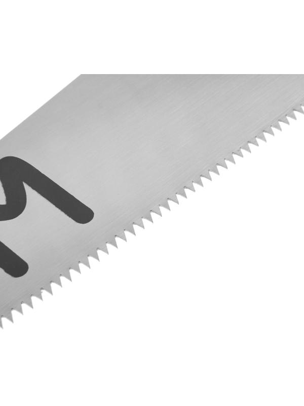 Ножовка по дереву ЛОМ, пластиковая рукоятка, 7-8 TPI, 450 мм