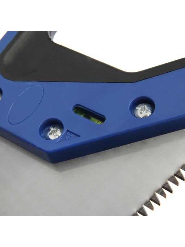 Ножовка по дереву ТУНДРА, 2К рукоятка, 3D заточка, каленый зуб, 7-8 TPI, 400 мм