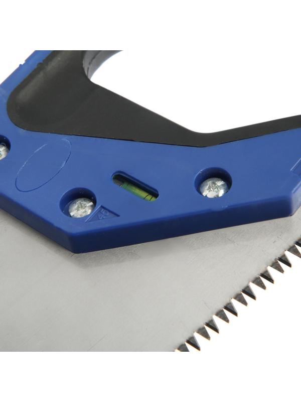 Ножовка по дереву ТУНДРА, 2К рукоятка, 3D заточка, каленый зуб, 7-8 TPI, 500 мм