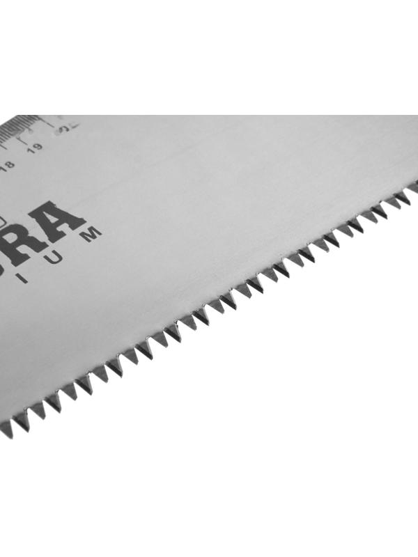 Ножовка по дереву ТУНДРА, 2К рукоятка, 3D заточка, каленый зуб, 7-8 TPI, 500 мм