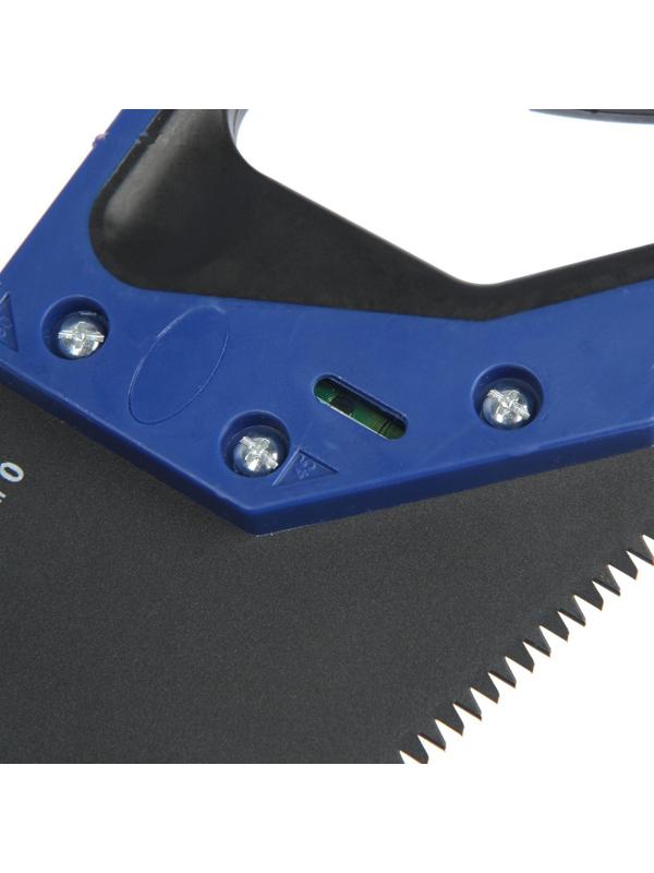 Ножовка по дереву ТУНДРА, 2К рукоятка, тефлоновое покрытие, 3D заточка, 7-8 TPI, 350 мм