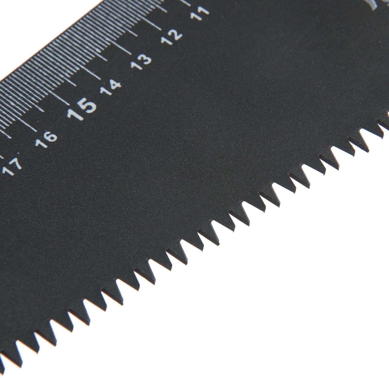 Ножовка по дереву ТУНДРА, 2К рукоятка, тефлоновое покрытие, 3D заточка, 7-8 TPI, 400 мм