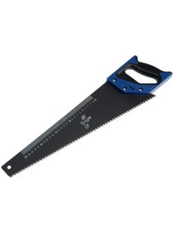Ножовка по дереву ТУНДРА, 2К рукоятка, тефлоновое покрытие, 3D заточка, 7-8 TPI, 400 мм