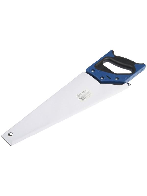 Ножовка по дереву ТУНДРА, 2К рукоятка, тефлоновое покрытие, 3D заточка, 7-8 TPI, 400 мм