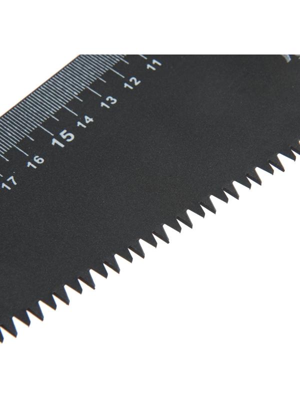 Ножовка по дереву ТУНДРА, 2К рукоятка, тефлоновое покрытие, 3D заточка, 7-8 TPI, 400 мм