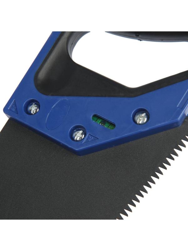 Ножовка по дереву ТУНДРА, 2К рукоятка, тефлоновое покрытие, 3D заточка, 7-8 TPI, 500 мм