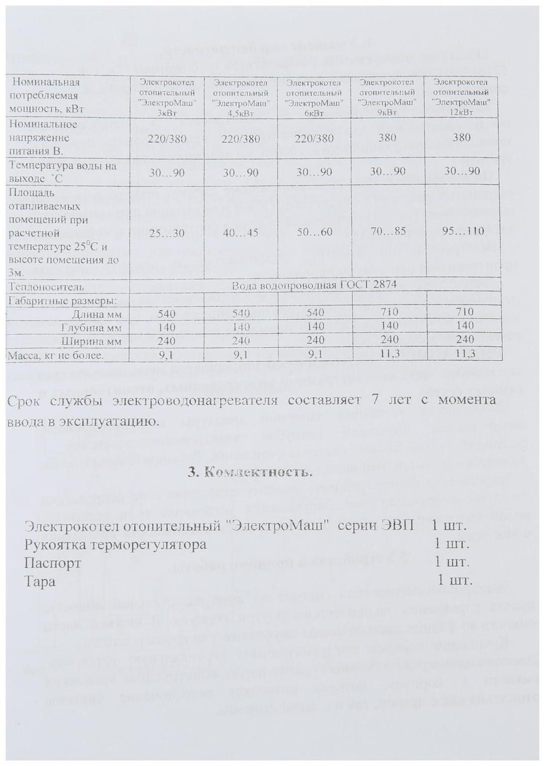 Электрокотел ЭВПМ 4,5 