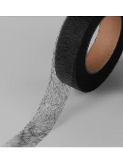 Паутинка клеевая, 15 мм, 15 ± 1 м, цвет чёрный