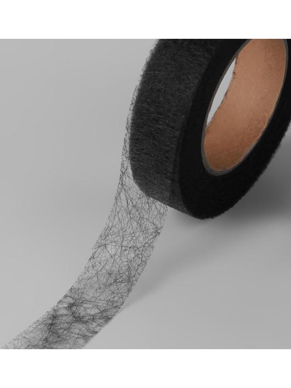 Паутинка клеевая, 15 мм, 15 ± 1 м, цвет чёрный