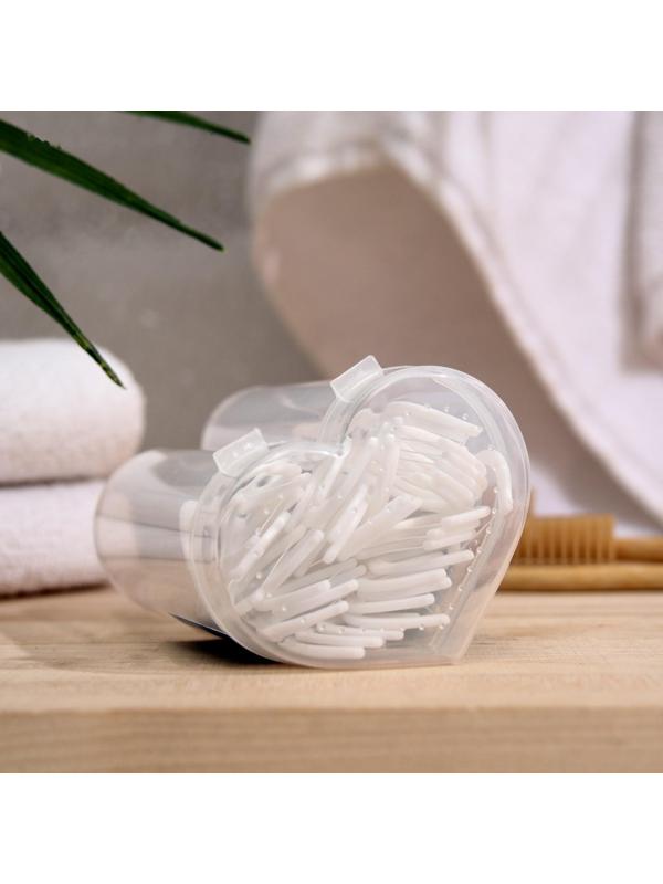 Зубная нить в пластиковом держателе, невощеная, 40 шт.