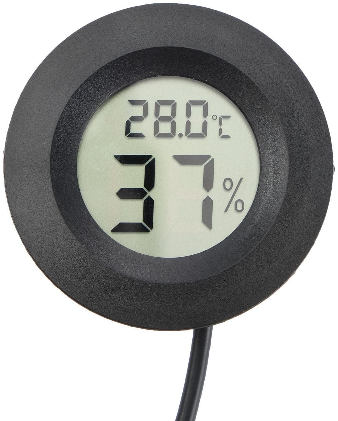 Термометр, гигрометр цифровой, ЖК-экран, провод 1.5 м