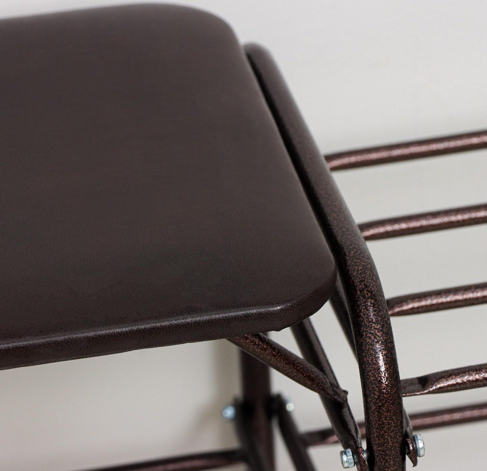 Подставка для обуви с сиденьем «Дубль», 3 полки, цвет медный антик