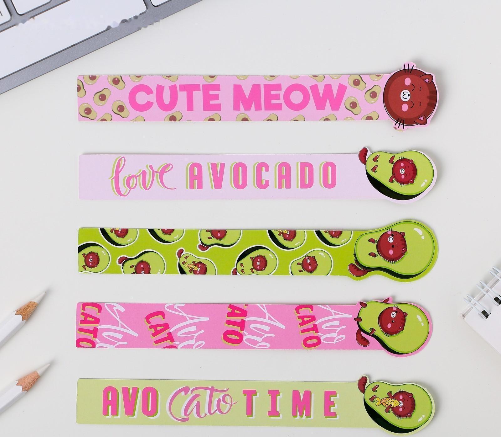 Набор фигурных закладок Avocato, 5 шт